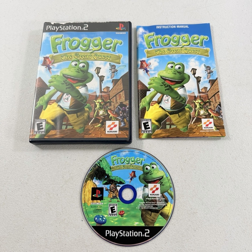 Frogger: The Great Quest Sony PlayStation 2, 2001 PS2 CIB Complete Tested W/ Reg
